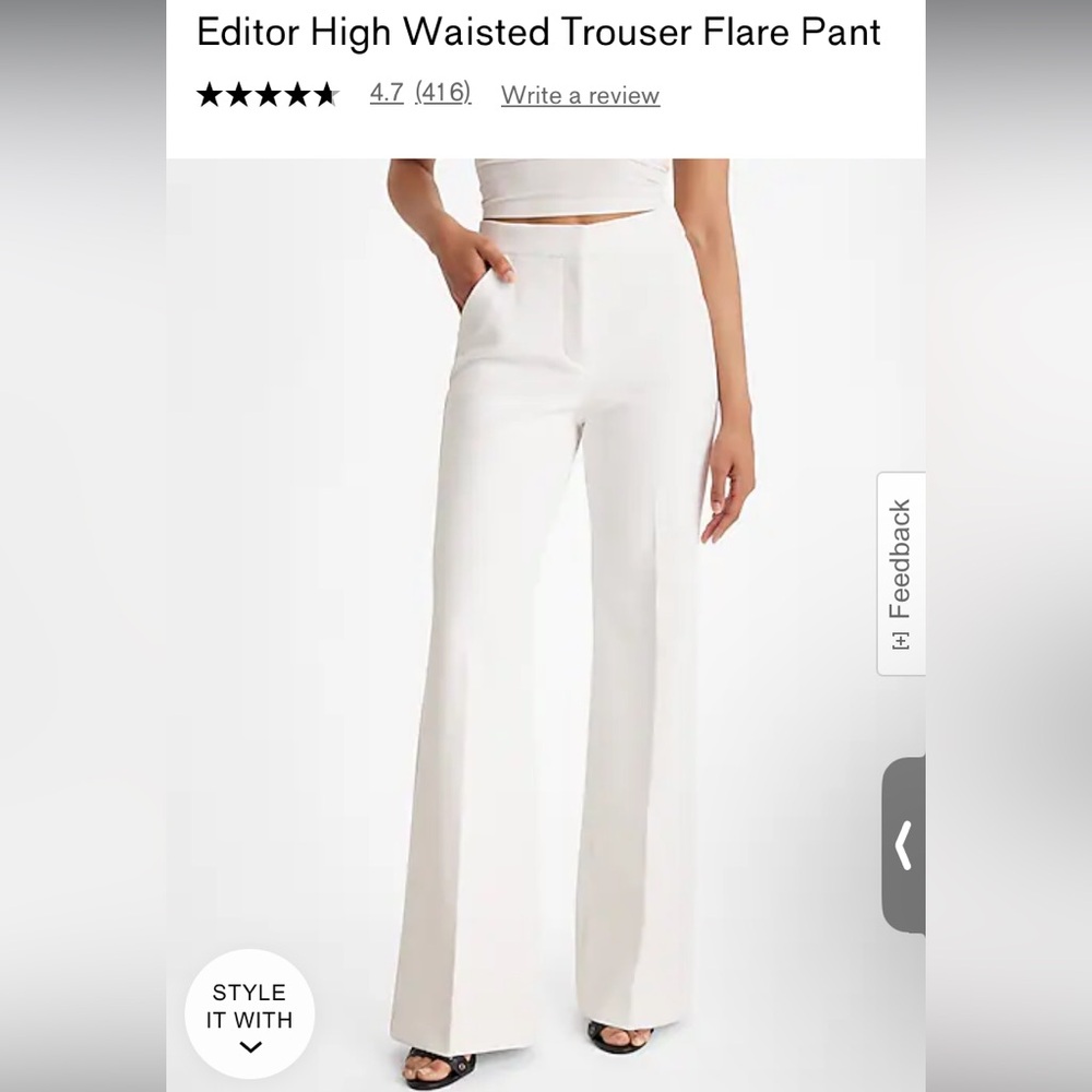 High Waisted Trouser Pant - Teal